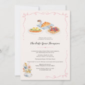 Invitation de carton de brunch de douche de mariag (Devant)
