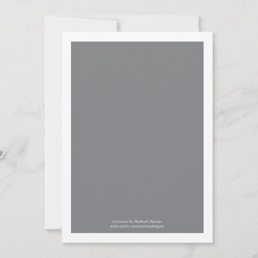 Invitation de Casquette (Dos)