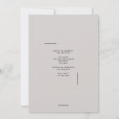 Invitation de Casquette contemporain (Dos)