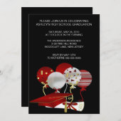 Invitation de Casquette de la Red Grad (Devant / Derrière)