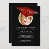 Invitation de Casquette de la Red Grad (Devant / Derrière)