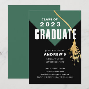 Invitation de Casquette moderne Gras Vert