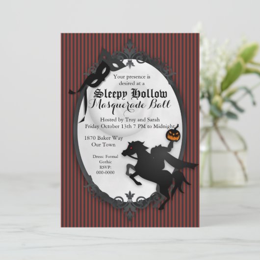 Invitation de cavalier sans tête en pente (Debout devant)