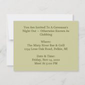 Invitation de Cavemen Caveman's Clubbing Night Out (Dos)