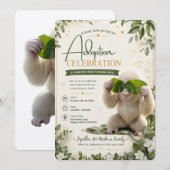 Invitation de célébration d'adoption Invitation de (Devant / Derrière)