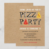 Invitation de célébration d'anniversaire de partie (Devant / Derrière)