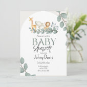 Invitation de célébration de Baby shower personnal (Debout devant)