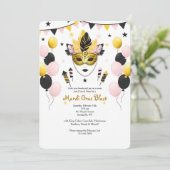 Invitation de célébration de carnaval (Debout devant)