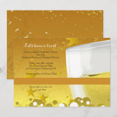 Invitation de célébration de Champagne (Devant / Derrière)
