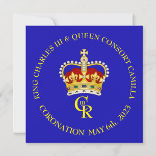 Invitation de célébration de couronnement personna