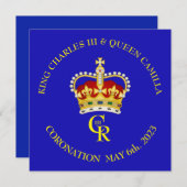 Invitation de célébration de couronnement personna (Devant / Derrière)