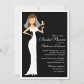 Invitation de célébration de Fête de la mariée de (Devant)