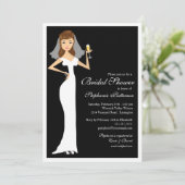 Invitation de célébration de Fête de la mariée de (Debout devant)