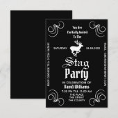 Invitation de célébration de l'enterrement de vie (Devant / Derrière)