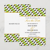 Invitation de célébration de mariage à JAMAICA ave (Devant / Derrière)