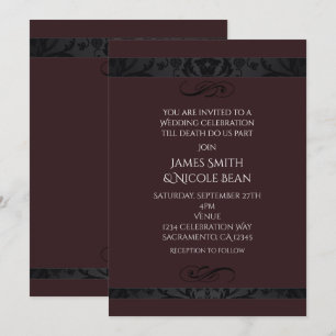 Invitation de célébration de mariage d'élégance ro