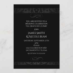 Invitation de célébration de mariage d'élégance so