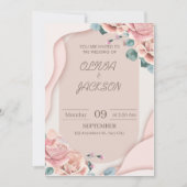 Invitation de célébration de mariage - Elégant Kee (Devant)