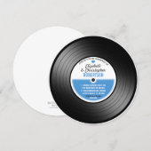 Invitation de célébration de mariage sur disque vi (Devant / Derrière)