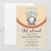 Invitation de célébration de restaurant de chef (Devant / Derrière)