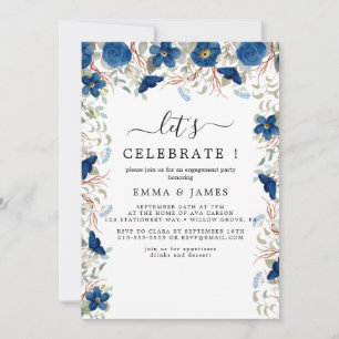 Invitation de célébration de verdure nautique