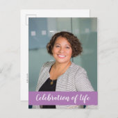 Invitation de célébration de vie pourenterrement a (Devant / Derrière)