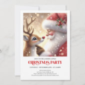 Invitation de célébration des fêtes de Noël avec u (Devant)