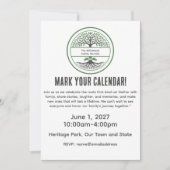 Invitation de célébration des racines de l'arbre g (Devant)