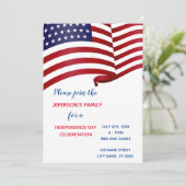 Invitation de célébration du 4 juillet (Debout devant)