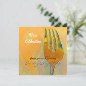 Invitation de célébration moderne culinaire (Debout devant)