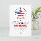 Invitation de célébration patriotique (Debout devant)