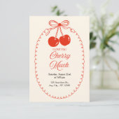 Invitation de célébration sucrée aux cerises 🍒 (Debout devant)