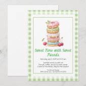 Invitation de célébration sucrée – Fête de Donuts (Devant / Derrière)
