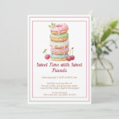 Invitation de célébration sucrée – Fête des donuts (Debout devant)
