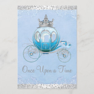Invitation De Cendrillon princesse Birthday il était une fois