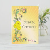 Invitation de cérémonie de bénédiction avec la (Debout devant)