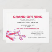Invitation de cérémonie de coupe de ruban (Devant / Derrière)