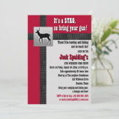 Invitation de cerf rouge, noir et gris (Debout devant)