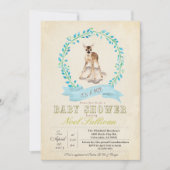 Invitation de cerfs Baby showers (Devant)