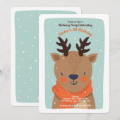 Invitation de cerfs d'hiver (Devant / Derrière)