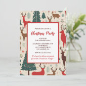 Invitation de cerfs pour la fête de Noël (Debout devant)