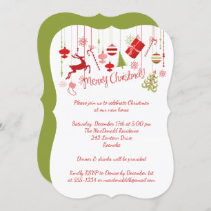 Invitation de Chambre ouverte de Joyeux Noël