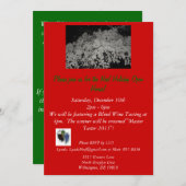 Invitation de Chambre ouverte de vacances (Devant / Derrière)