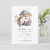 Invitation de champignons de fée (Debout devant)