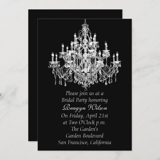 Invitation de Chandee Amore (Devant / Derrière)