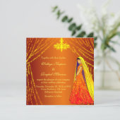 Invitation de chandelier à l'élégante tenue de mar (Debout devant)