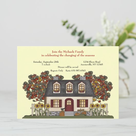 Invitation de changement de saisons (Debout devant)