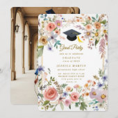 Invitation de chapeau de remise de diplôme de fête (Devant / Derrière)