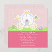 Invitation de chariot de fête d'anniversaire de la (Devant / Derrière)