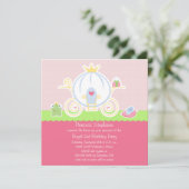 Invitation de chariot de fête d'anniversaire de la (Debout devant)